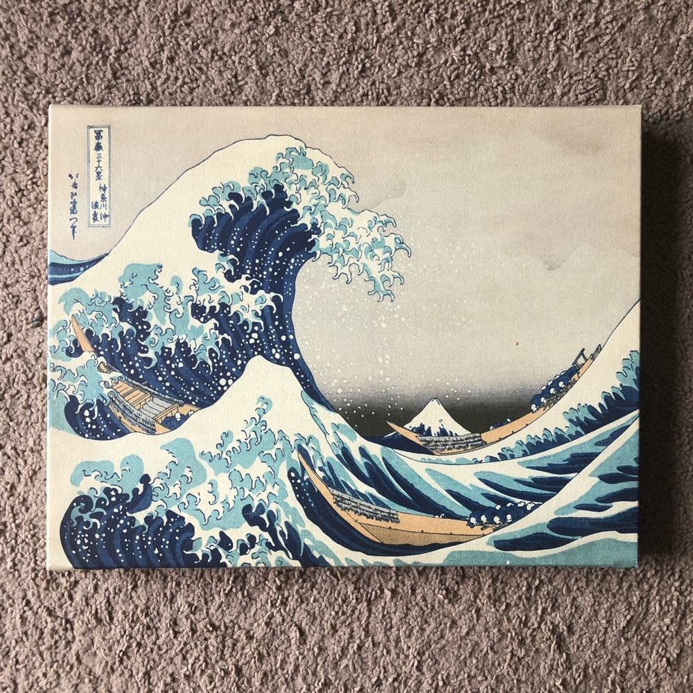 Canvas print: The Great Wave at Kanagawa, 1829